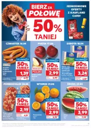 Gazetka promocyjna Kaufland - Gazetka tygodnia - Gazetka - ważna od 22.04 do 22.04.2026 - strona 11 - produkty: Ser topiony, Top, Ser, Salami, Kiełbasa podwawelska, Pomarańcze, Wawel, Pizza, Edam, Hochland, Arbuz, Kiełbasa, Jabłka
