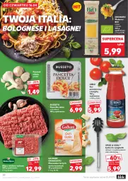 Gazetka promocyjna Kaufland - Gazetka tygodnia - Gazetka - ważna od 22.04 do 22.04.2026 - strona 20 - produkty: Makaron, Mięso mielone, Sos, Sok, Ser, Gra, Czosnek, Sos pomidorowy, Tera, Spaghetti, Galbani, Bazyl, Lasagne, Mięso