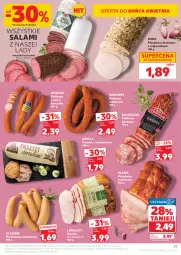 Gazetka promocyjna Kaufland - Gazetka tygodnia - Gazetka - ważna od 22.04 do 22.04.2026 - strona 29 - produkty: Kurczak, Polędwica, Sos, Salami, Kindziuk, Pasztet, Kiełbasa z piersi kurczaka, Duda, Szynka, Morliny, Waga, Kiełbasa, Olewnik, Kiełbasa schabowa