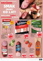 Gazetka promocyjna Kaufland - Gazetka tygodnia - Gazetka - ważna od 22.04 do 22.04.2026 - strona 36 - produkty: Krakus, Sok, Kiełbasa krakowska, Tera, Tarczyński, Kiełbasa, Olewnik