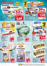 Gazetka promocyjna Kaufland - Gazetka tygodnia - Gazetka - ważna od 22.04 do 22.04.2026 - strona 38 - produkty: Ryż na mleku, Jogurt naturalny, Deser mleczny, Ser, Ryż, Jogurt, Mlekovita, Serek homogenizowany, Serek, Bieluch, Müller, Baton, Danio, Miks tłuszczowy, Deser, Finuu, Mleczna kanapka, Kinder, Monte, Mleko