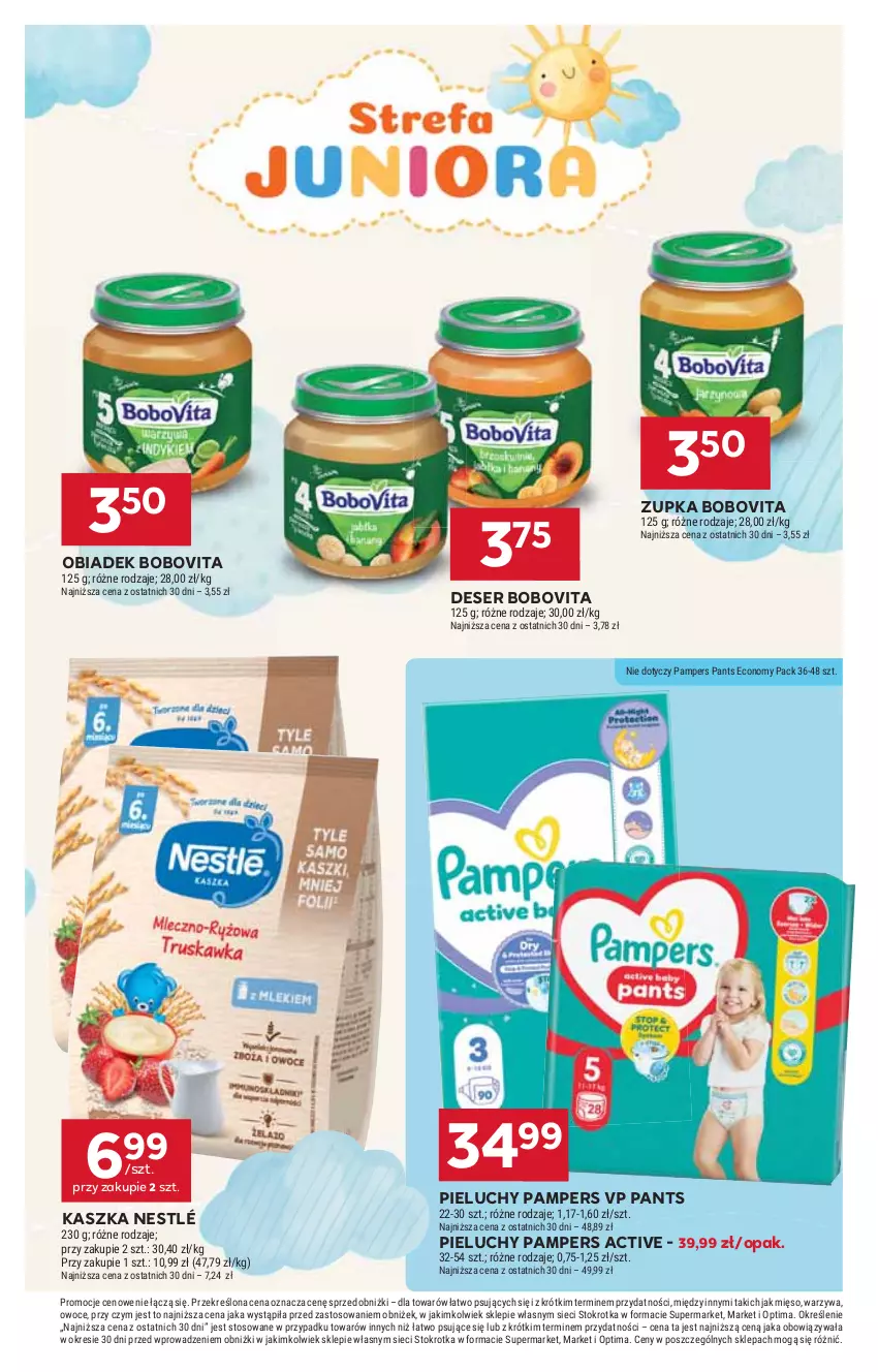 Gazetka promocyjna Stokrotka - Market - ważna 06.08 do 12.08.2026 - strona 32 - produkty: BoboVita, Deser, HP, Nestlé, Pampers, Pieluchy, Ser