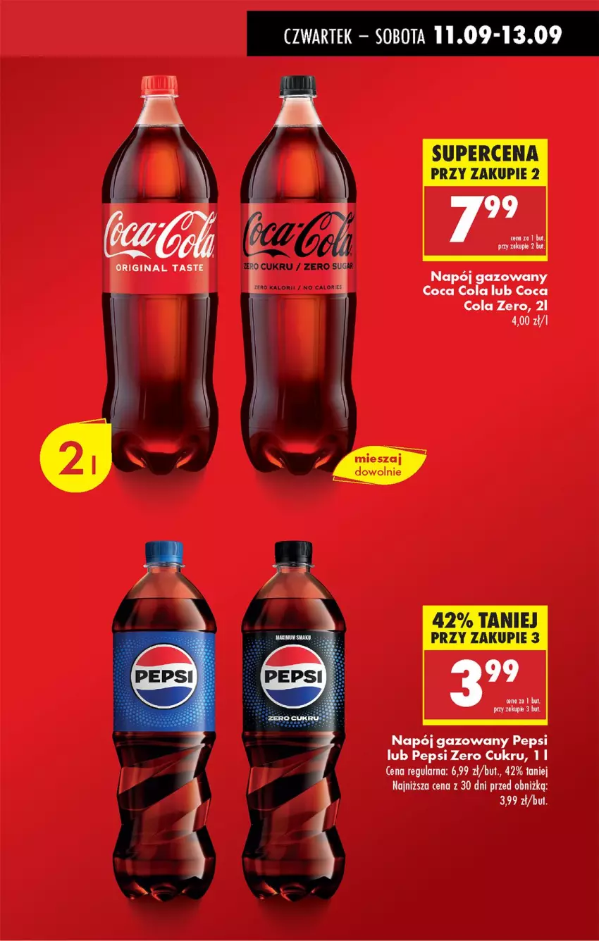 Gazetka promocyjna Biedronka - Od Czwartku - ważna 11.09 do 17.09.2025 - strona 11 - produkty: Napój, Napój gazowany, Pepsi