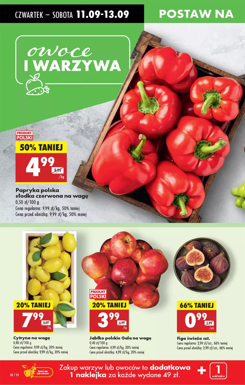 Gazetka promocyjna Biedronka - Od Czwartku - ważna 11.09 do 17.09.2025 - strona 18 - produkty: Gala, Papryka