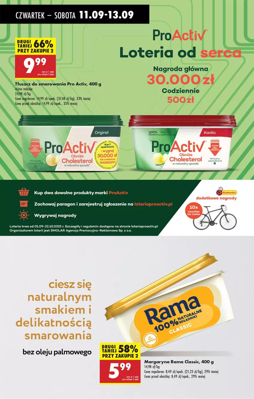 Gazetka promocyjna Biedronka - Od Czwartku - ważna 11.09 do 17.09.2025 - strona 36 - produkty: Gry, Margaryna, Mola, Olej, Rama, Rower