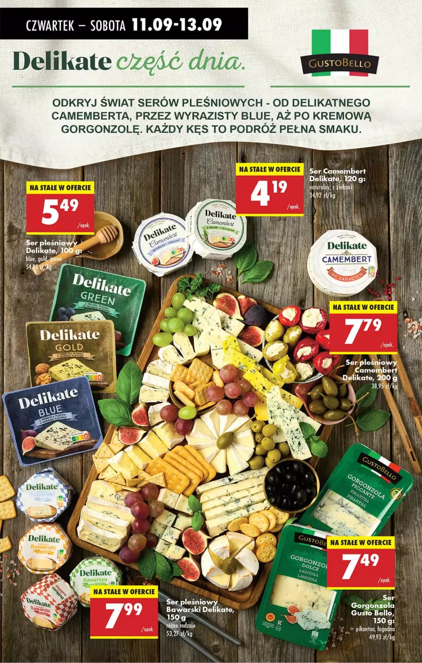 Gazetka promocyjna Biedronka - Od Czwartku - ważna 11.09 do 17.09.2025 - strona 37 - produkty: Bell, Camembert, Gaga, Gorgonzola, LG, Por, Ser, Ser pleśniowy, Top