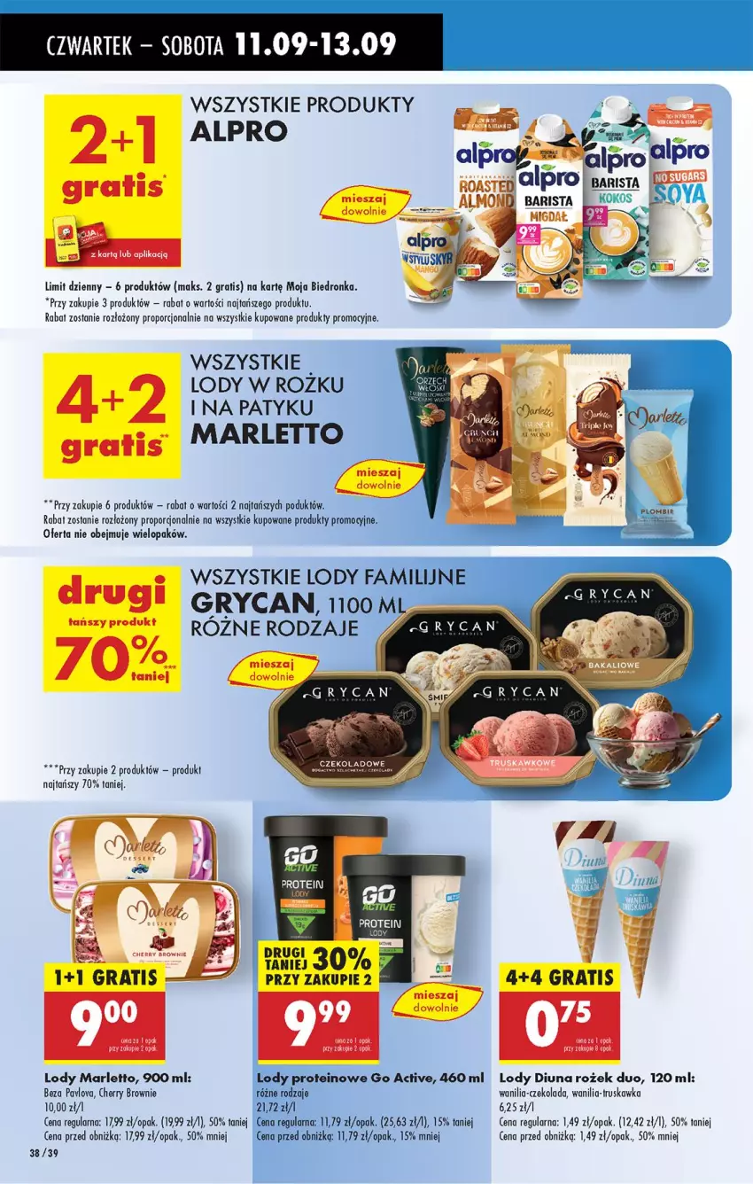 Gazetka promocyjna Biedronka - Od Czwartku - ważna 11.09 do 17.09.2025 - strona 40 - produkty: Alpro, Brownie, Czekolada, Fa, Gra, Kokos, Lody, Por