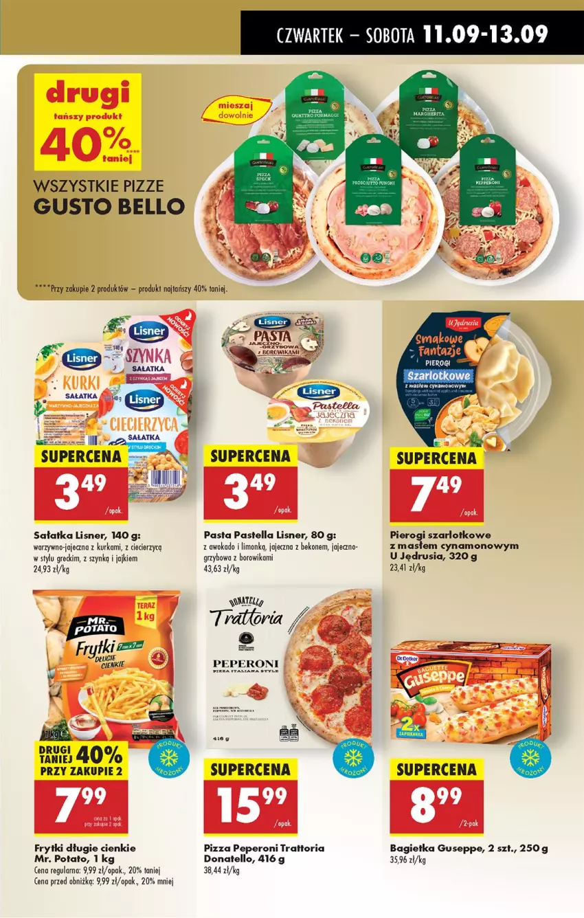 Gazetka promocyjna Biedronka - Od Czwartku - ważna 11.09 do 17.09.2025 - strona 41 - produkty: Bagietka, Beko, Bell, Frytki, Lisner, Pastella, Pierogi, Pizza, Sałat, Sałatka, Wanna