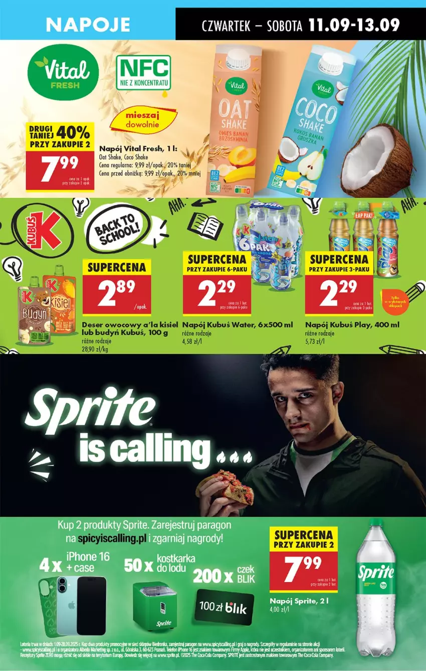Gazetka promocyjna Biedronka - Od Czwartku - ważna 11.09 do 17.09.2025 - strona 49 - produkty: LG, Napój, Sprite