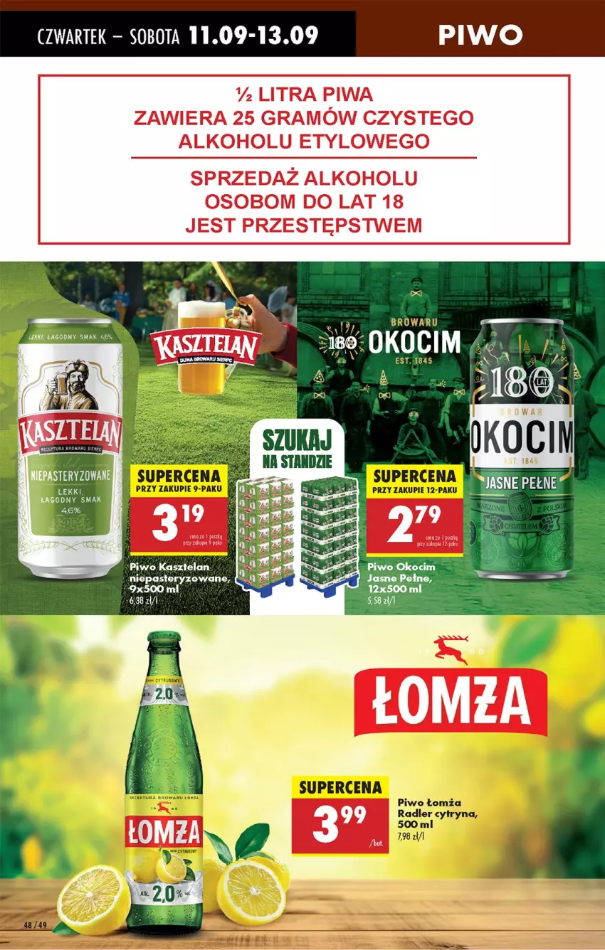 Gazetka promocyjna Biedronka - Od Czwartku - ważna 11.09 do 17.09.2025 - strona 50 - produkty: Bell, Gra, Kasztelan, Koc, Okocim, Piwa, Piwo