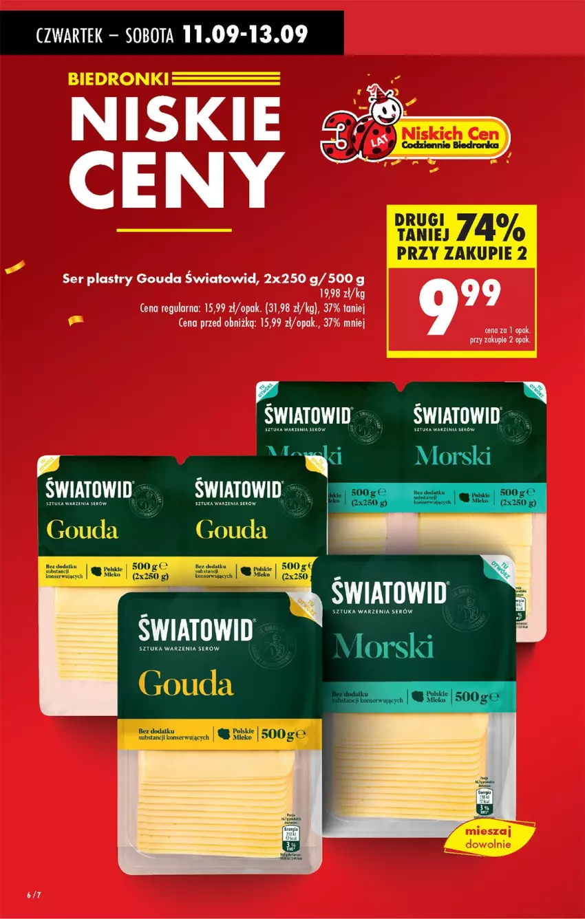 Gazetka promocyjna Biedronka - Od Czwartku - ważna 11.09 do 17.09.2025 - strona 6 - produkty: Gouda, Ser