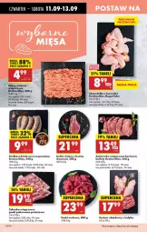 Gazetka promocyjna Biedronka - Od Czwartku - Gazetka - ważna od 17.09 do 17.09.2025 - strona 24 - produkty: Kurczak, Mięso mielone, Karkówka wieprzowa, LANA, Skrzydełka z kurczaka, Kotlet, Kiełbasa biała, Kiełbasa, Mięso
