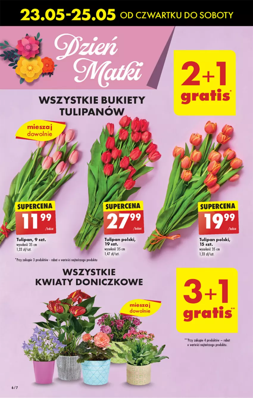 Gazetka promocyjna Biedronka - Od czwartku - ważna 23.05 do 29.05.2024 - strona 6 - produkty: Bukiet, Sok, Tulipan
