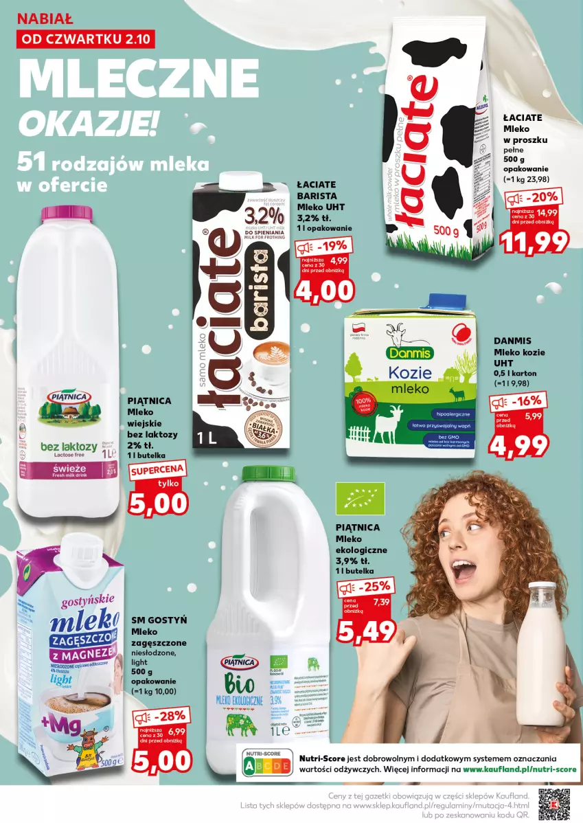 Gazetka promocyjna Kaufland - Mocny Start - ważna 06.10 do 08.10.2025 - strona 16 - produkty: Mleko, Mleko kozie, Mleko w proszku, Piątnica