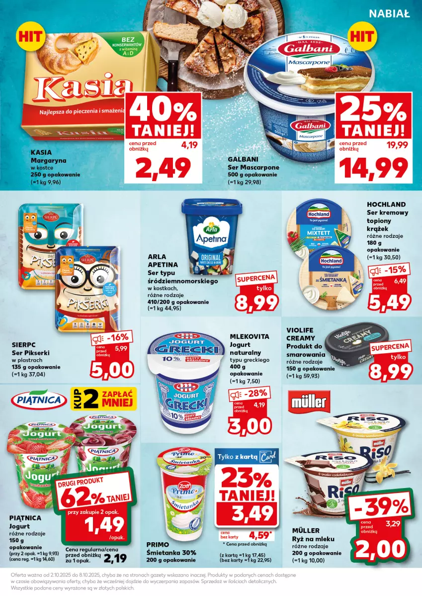 Gazetka promocyjna Kaufland - Mocny Start - ważna 06.10 do 08.10.2025 - strona 17 - produkty: Hochland, Jogurt, Mleko, Mlekovita, Piątnica, Ryż, Ryż na mleku, Ser, Vita C