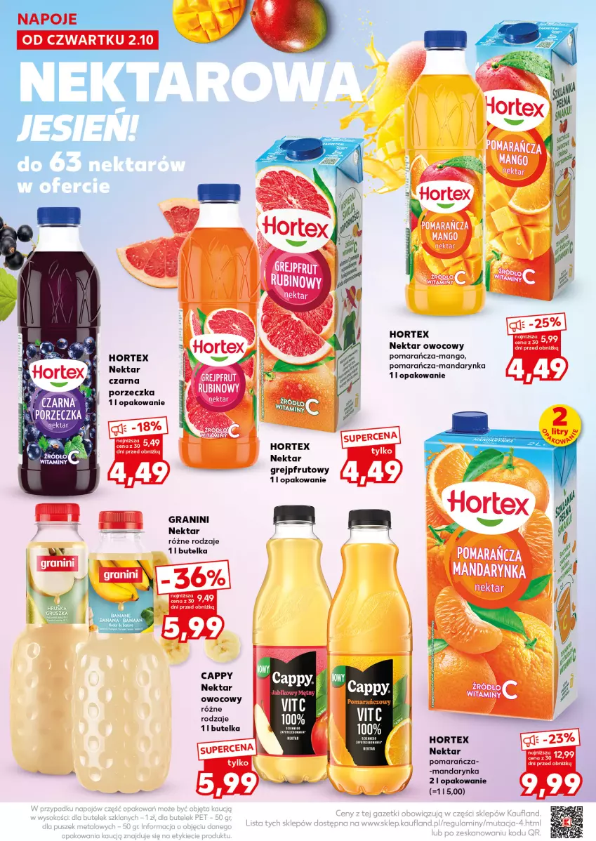 Gazetka promocyjna Kaufland - Mocny Start - ważna 06.10 do 08.10.2025 - strona 18 - produkty: AEG, Cappy, Gra, Grejpfrut, Hortex, Mango, Mus, Nektar, Por