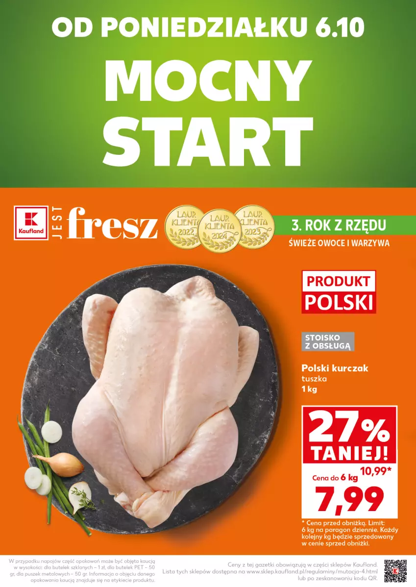 Gazetka promocyjna Kaufland - Mocny Start - ważna 06.10 do 08.10.2025 - strona 2 - produkty: Kurczak, Olej, Owoce, Tusz, Warzywa