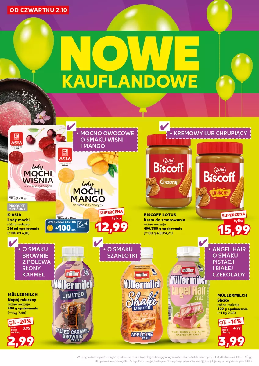 Gazetka promocyjna Kaufland - Mocny Start - ważna 06.10 do 08.10.2025 - strona 4 - produkty: Lody, Mango, Napój, Napój mleczny, Ryż