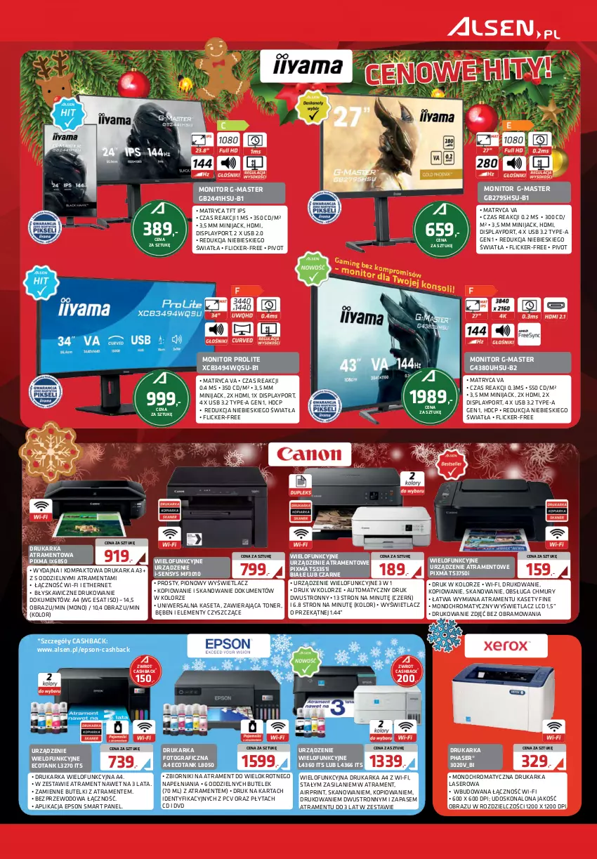 Gazetka promocyjna Alsen - Gazetka Alsen - ważna 01.12 do 31.12.2025 - strona 5 - produkty: Drukarka, Gra, Monitor, Obraz, Płyta, Por, Ser, Silan, Urządzenie wielofunkcyjne