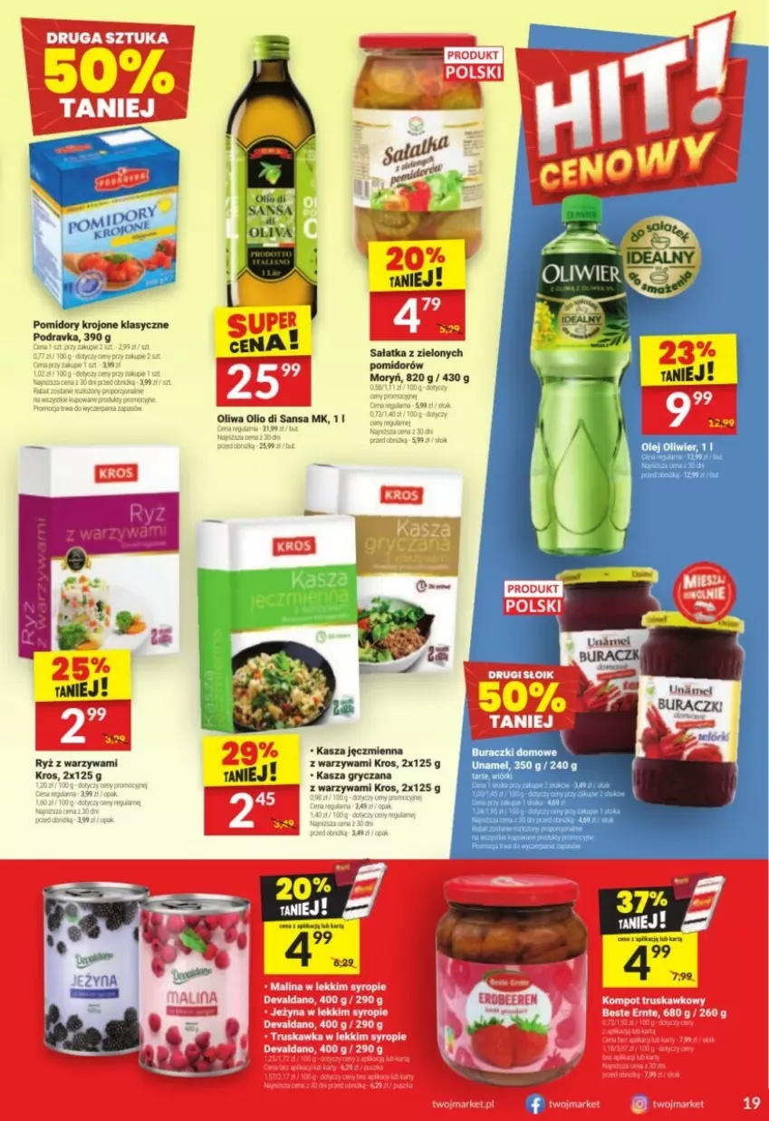 Gazetka promocyjna Twoj Market - ważna 22.01 do 28.01.2025 - strona 11 - produkty: Buraczki, Gry, Kasza, Kasza gryczana, Kasza jęczmienna, Olej, Podravka, Pomidory, Pomidory krojone, Sałat, Sałatka, Warzywa