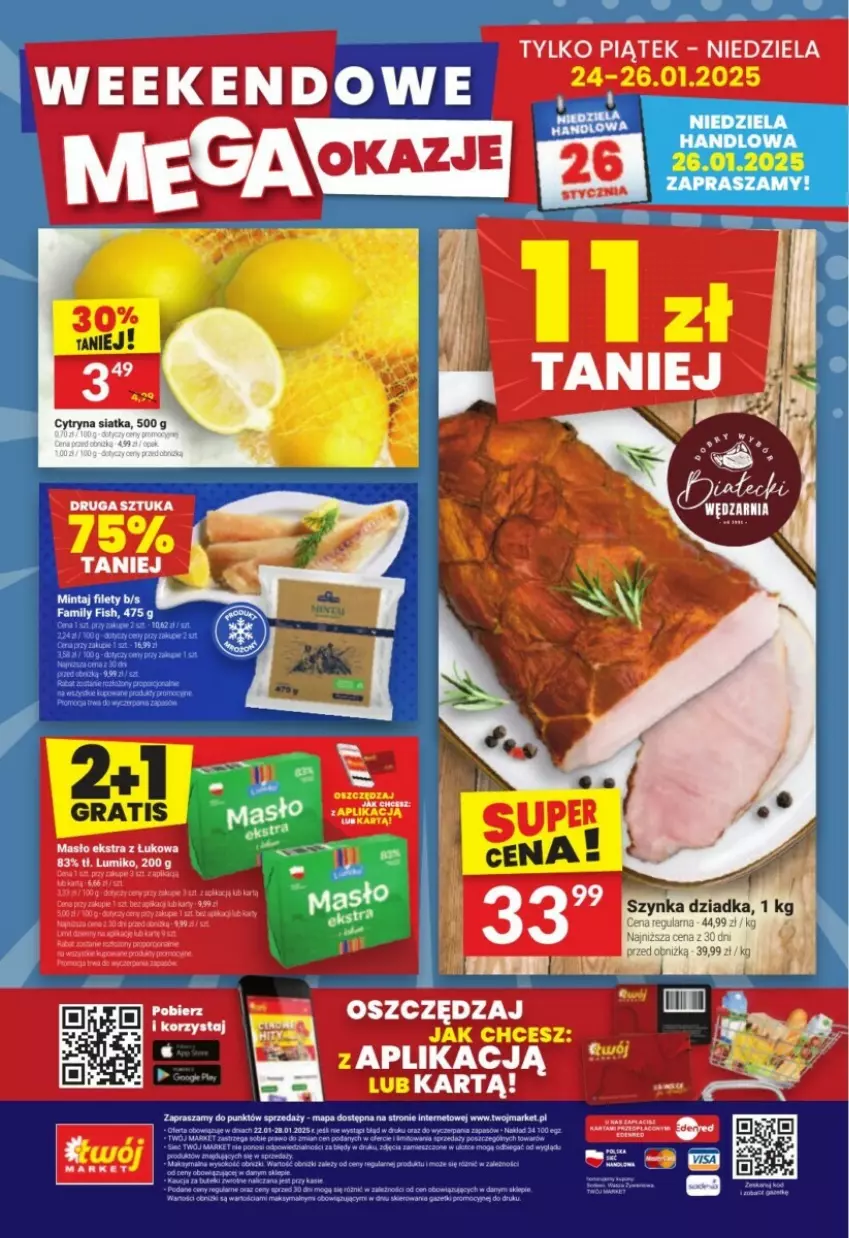 Gazetka promocyjna Twoj Market - ważna 22.01 do 28.01.2025 - strona 26 - produkty: Gra, Siatka, Szynka