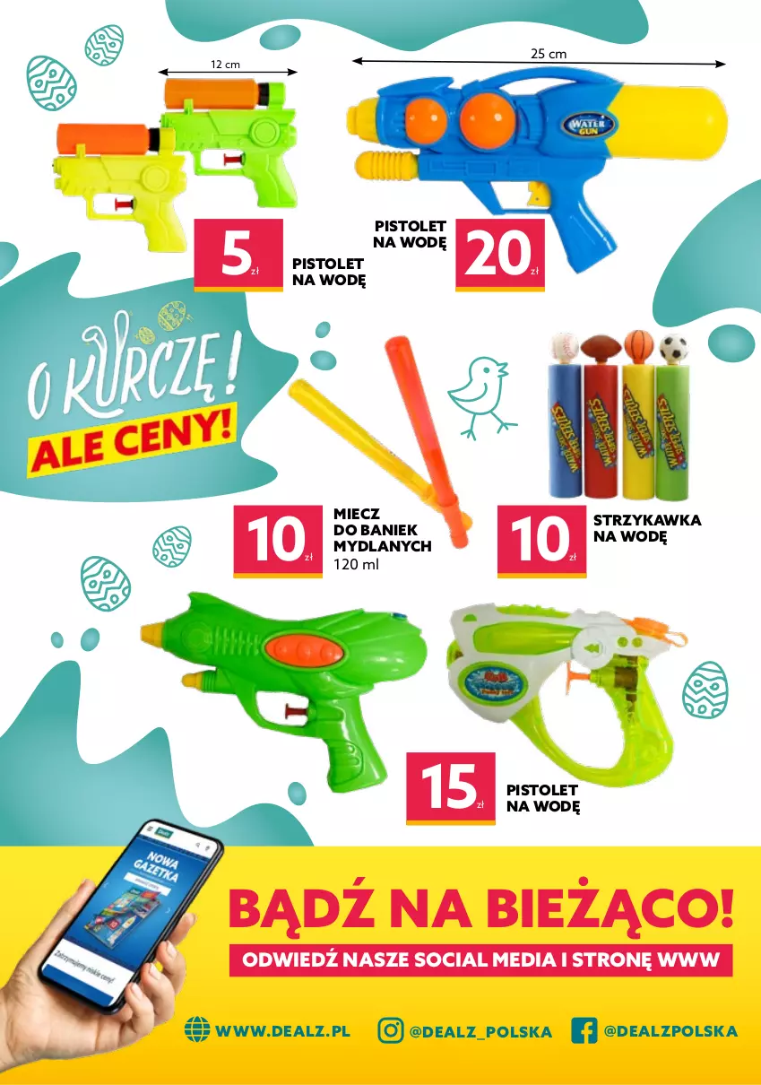 Gazetka promocyjna Dealz - KATALOG WIELKANOCNYO kurczę! Ale ceny! - ważna 28.03 do 16.04.2022 - strona 22 - produkty: Miecz, Pistolet