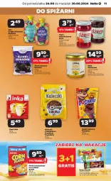 Gazetka promocyjna Netto - Od Poniedziałku - Gazetka - ważna od 30.06 do 30.06.2024 - strona 11 - produkty: Dawtona, Corn flakes, Mus, Gra, Inka, Bell, Kawa, Dżem, Miód, Baton, Danio, Bella, Kakao, Napój, Nestlé, Fa