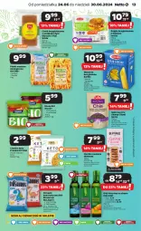 Gazetka promocyjna Netto - Od Poniedziałku - Gazetka - ważna od 30.06 do 30.06.2024 - strona 13 - produkty: Ketchup, Makaron, Ciastka, Kujawski, Ostropes, Stek, Chia, Chrupki, Dżem, Sante, Płatki owsiane, Loyd, Tenex, Penne, Bajgle, Spaghetti, Chleb, Ciastka owsiane, Barilla, Chleb bezglutenowy, Olej