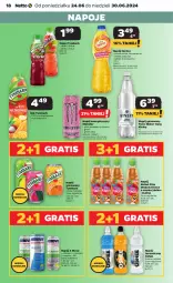 Gazetka promocyjna Netto - Od Poniedziałku - Gazetka - ważna od 30.06 do 30.06.2024 - strona 18 - produkty: Sok, Gra, Napój energetyczny, Napoje, Napój izotoniczny, Napój gazowany, Tymbark, Oshee, Owoce, Kubuś, Arbuz, Woda, Napój, Magnez, Hortex