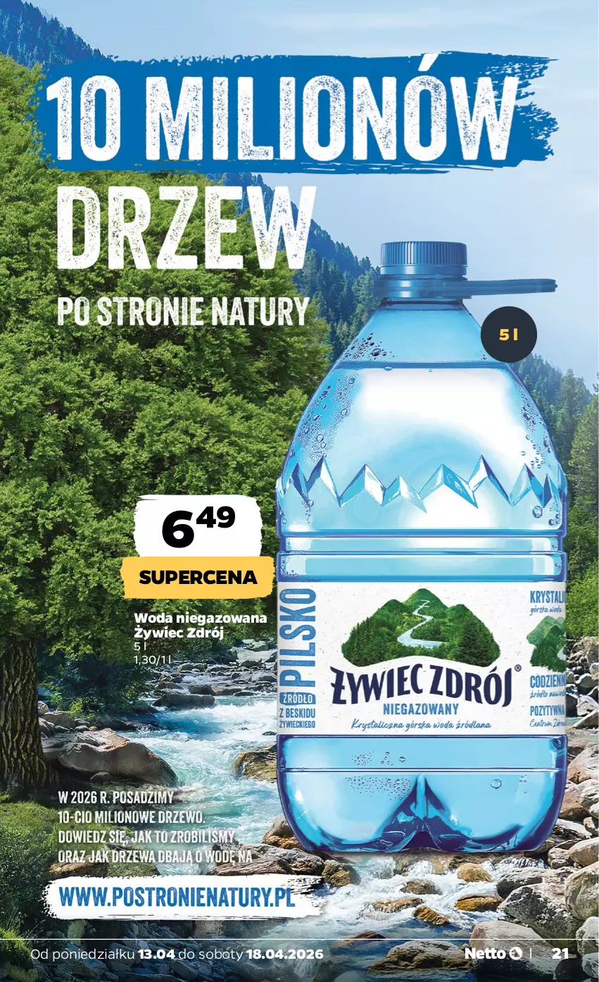 Gazetka promocyjna Netto - Od Poniedziałku - ważna 13.04 do 18.04.2026 - strona 21 - produkty: Woda, Woda niegazowana