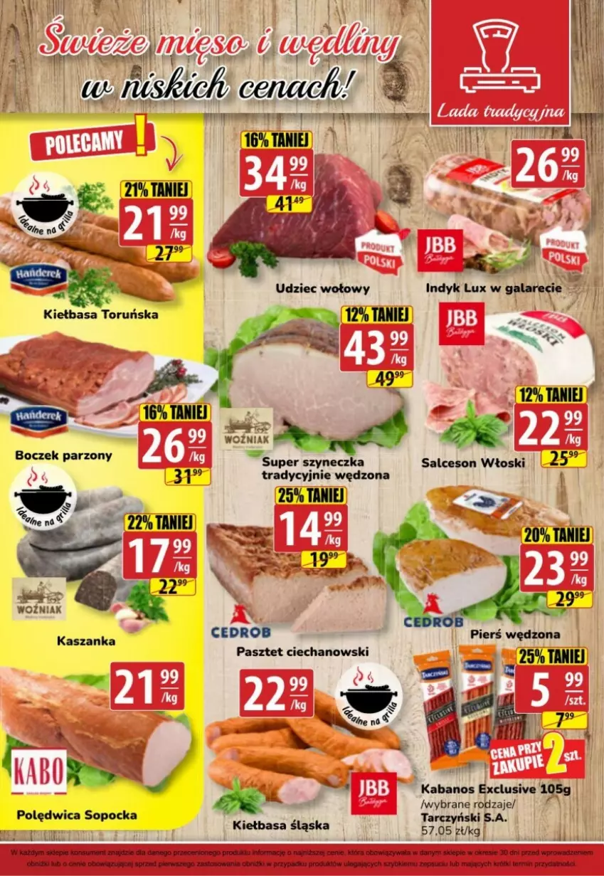 Gazetka promocyjna Gram market - ważna 02.08 do 08.08.2023 - strona 5 - produkty: Kabanos, Kasza, Kaszanka, Kiełbasa, Pasztet, Polędwica, Salceson, Saska, Tarczyński