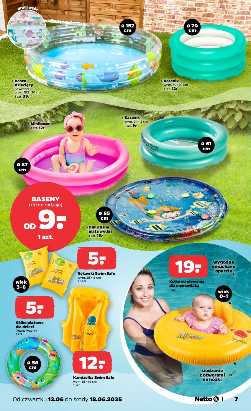 Gazetka promocyjna Netto - Od Czwartku Przemysłowa - ważna 12.06 do 18.06.2025 - strona 7 - produkty: Dzieci, Kamizelka, Mata wodna