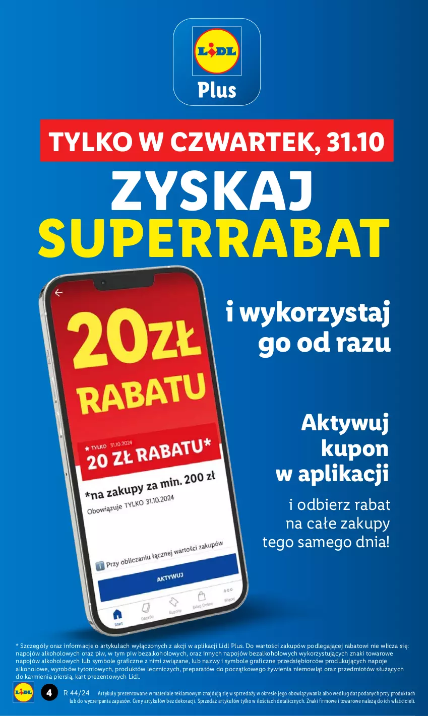 Gazetka promocyjna Lidl - GAZETKA - ważna 30.10 do 02.11.2024 - strona 4 - produkty: Gra, Karmi, Napoje, Znicz