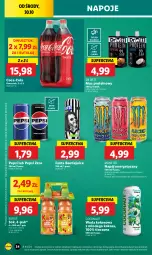 Gazetka promocyjna Lidl - GAZETKA - Gazetka - ważna od 02.11 do 02.11.2024 - strona 44 - produkty: Sok, Mus, Napój energetyczny, Coca-Cola, Napoje, Pepsi, Fanta, Kubuś, Woda, Napój, Kokos, Fa