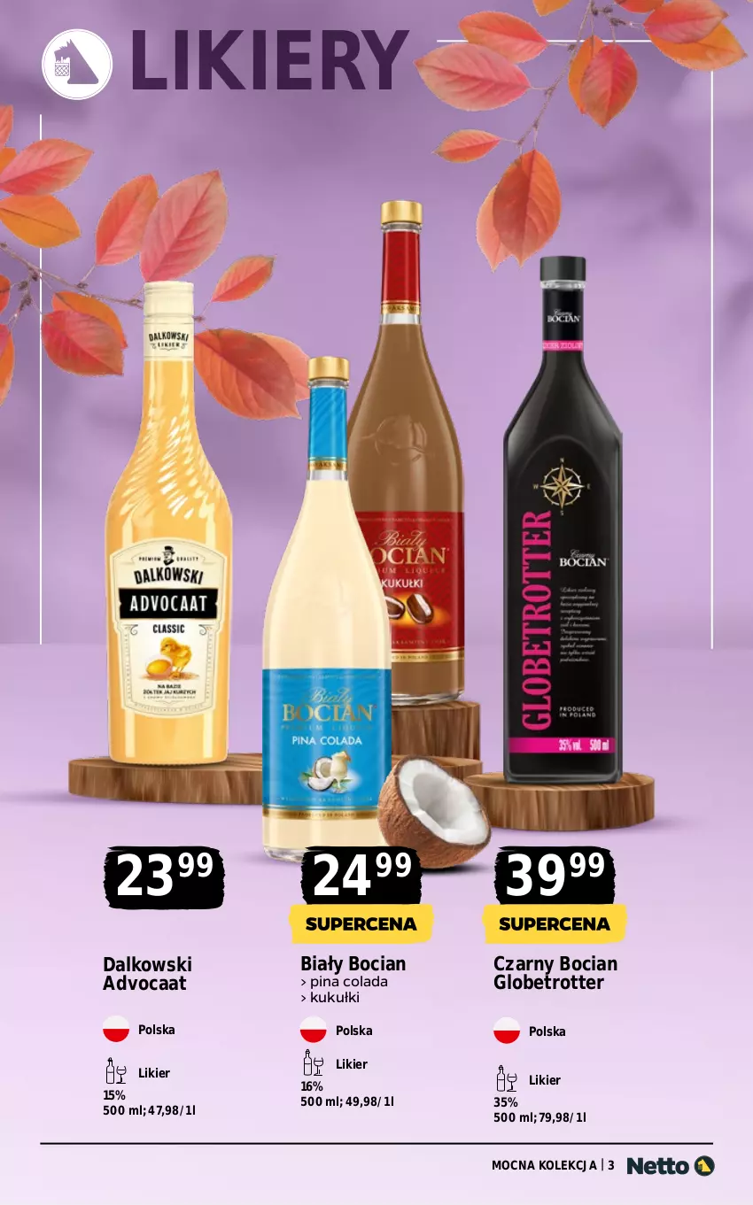 Gazetka promocyjna Netto - Alkohole - Mocne - ważna 10.11 do 22.11.2025 - strona 3 - produkty: Advocaat, Biały Bocian, Likier