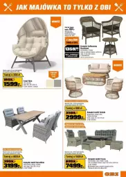 Gazetka promocyjna Obi - Gazetka - ważna od 06.05 do 06.05.2025 - strona 10 - produkty: Sól, Stolik, Stół, Fotel