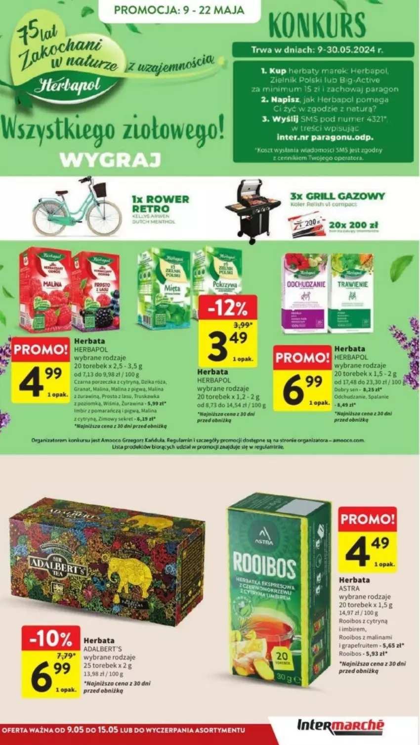 Gazetka promocyjna Intermarche - ważna 13.05 do 15.05.2024 - strona 19 - produkty: Dzika róża, Gra, Granat, Grill, Grill gazowy, Herbapol, Herbata, Imbir, Kosz, Kret, Por, Róża, Sok