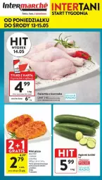 Gazetka promocyjna Intermarche - Gazetka - ważna od 15.05 do 15.05.2024 - strona 1 - produkty: Kurczak, Top, Salami, Ogórek, Pizza