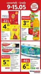 Gazetka promocyjna Intermarche - Gazetka - ważna od 15.05 do 15.05.2024 - strona 38 - produkty: Sok, Por, Gin, Papier, Chipsy, Pasta do zębów, Foxy, Colgate, LG, Fa