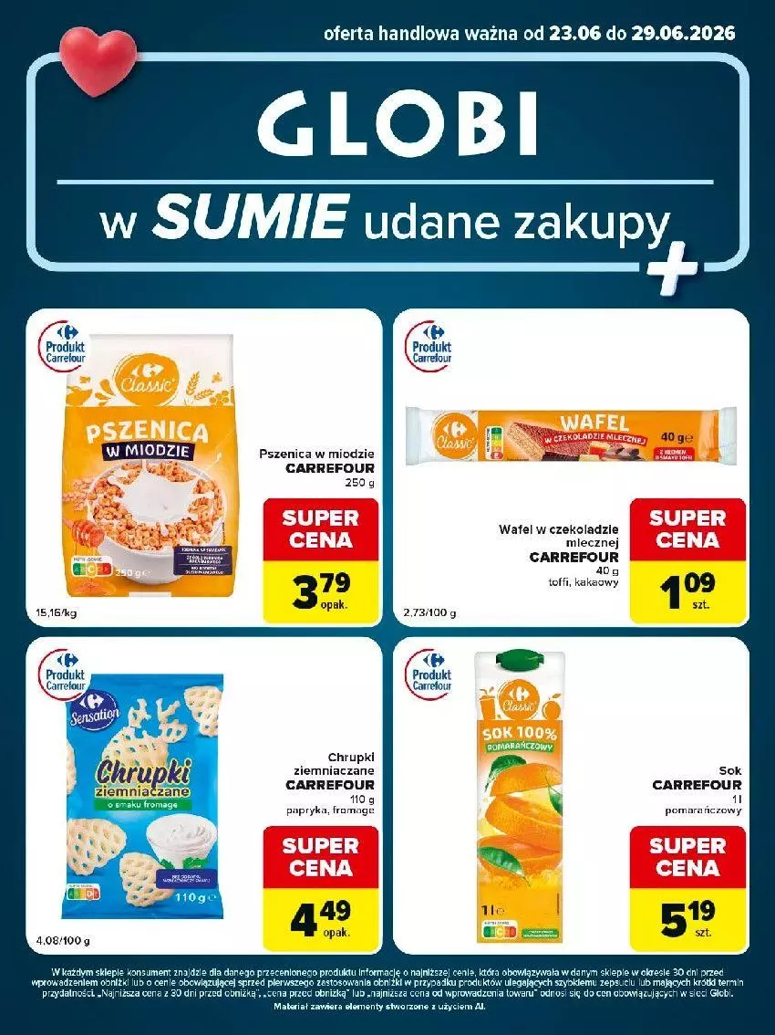 Gazetka promocyjna Carrefour - Gazetka Globi w SUMIE udane zakupy - ważna 23.06 do 29.06.2026 - strona 2 - produkty: Chrupki, Papryka