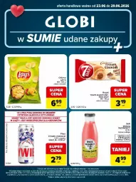 Gazetka promocyjna Carrefour - Gazetka Globi w SUMIE udane zakupy - Gazetka - ważna od 29.06 do 29.06.2026 - strona 1 - produkty: Piwa, Piec, Sok, Chipsy, Rogal
