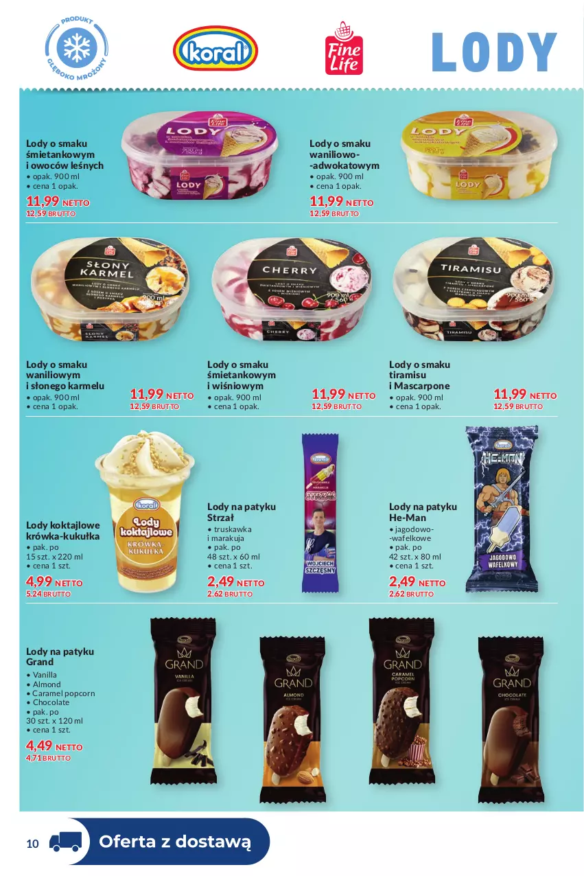 Gazetka promocyjna Makro - Dystrybucja do sklepów - ważna 04.08 do 31.08.2026 - strona 10 - produkty: Gra, Lody, Mascarpone, Popcorn