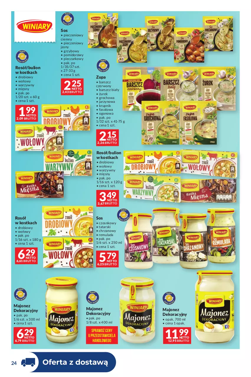 Gazetka promocyjna Makro - Dystrybucja do sklepów - ważna 04.08 do 31.08.2026 - strona 24 - produkty: Bulion, Chrzan, Fa, Groch, Krupnik, Lion, Majonez, Piec, Rosół, Sos, Zupa