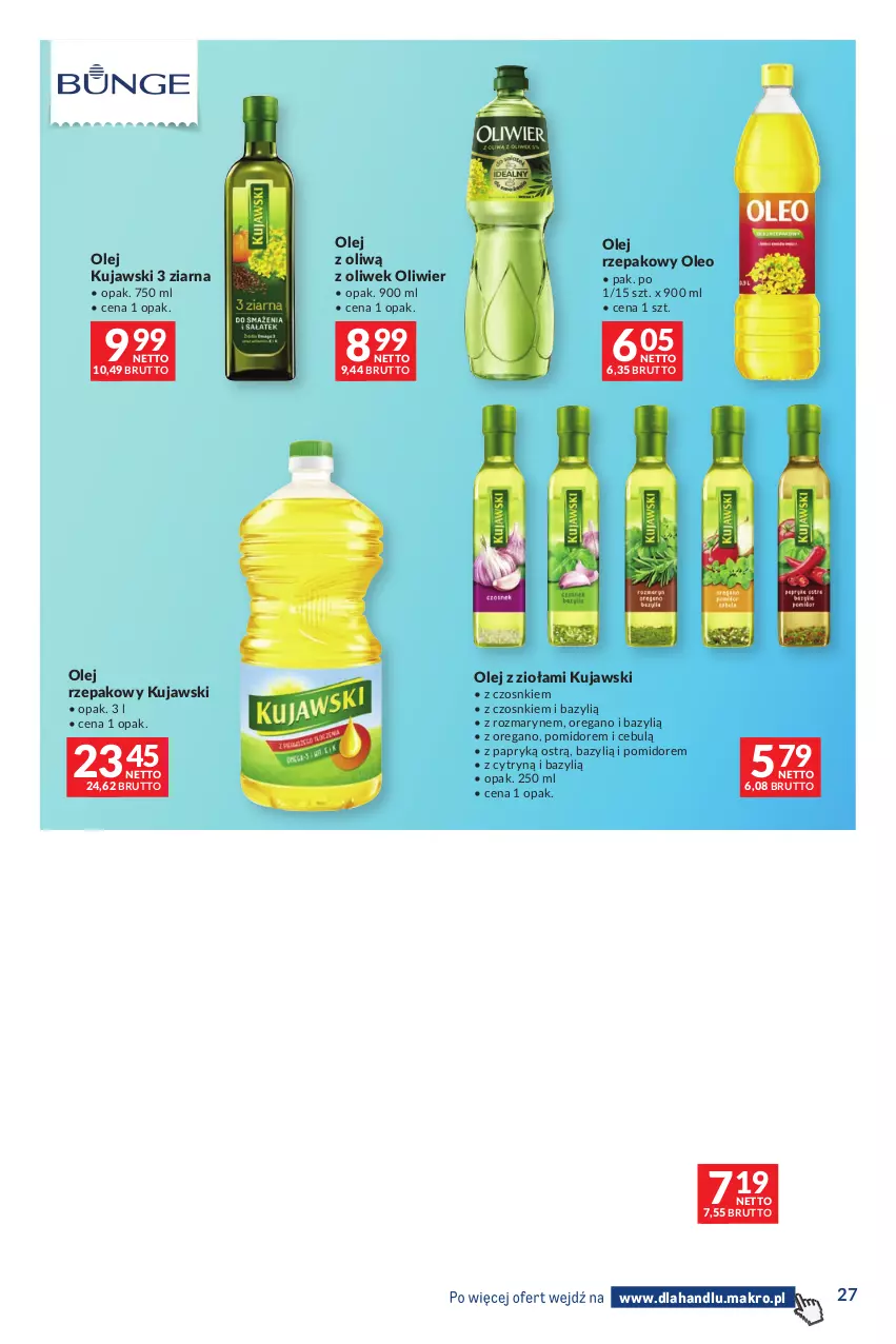 Gazetka promocyjna Makro - Dystrybucja do sklepów - ważna 04.08 do 31.08.2026 - strona 27 - produkty: Bazyl, Gra, Granola, Kujawski, Nestlé, Olej, Olej rzepakowy, Oleo, Quinoa
