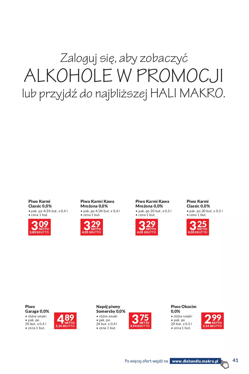Gazetka promocyjna Makro - Dystrybucja do sklepów - ważna 04.08 do 31.08.2026 - strona 41 - produkty: Alkohole, Harnaś, JBL, Karmi, Kawa, Koc, Napój, Okocim, Piwo, Somersby