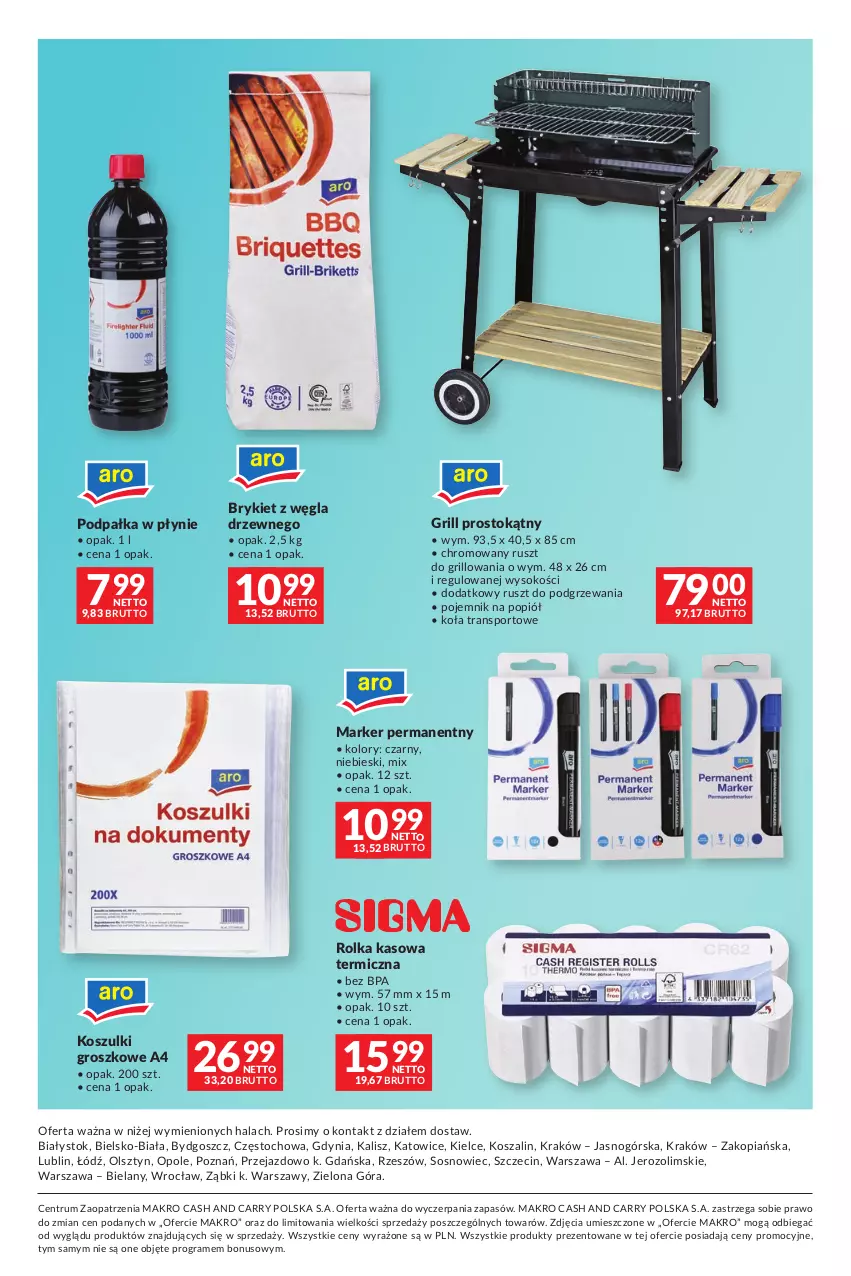 Gazetka promocyjna Makro - Dystrybucja do sklepów - ważna 04.08 do 31.08.2026 - strona 52 - produkty: Gra, Grill, Kosz, Marker, Pojemnik, Por, Rolka kasowa, Rum, Sok, Sos, Sport, Szal, Tran