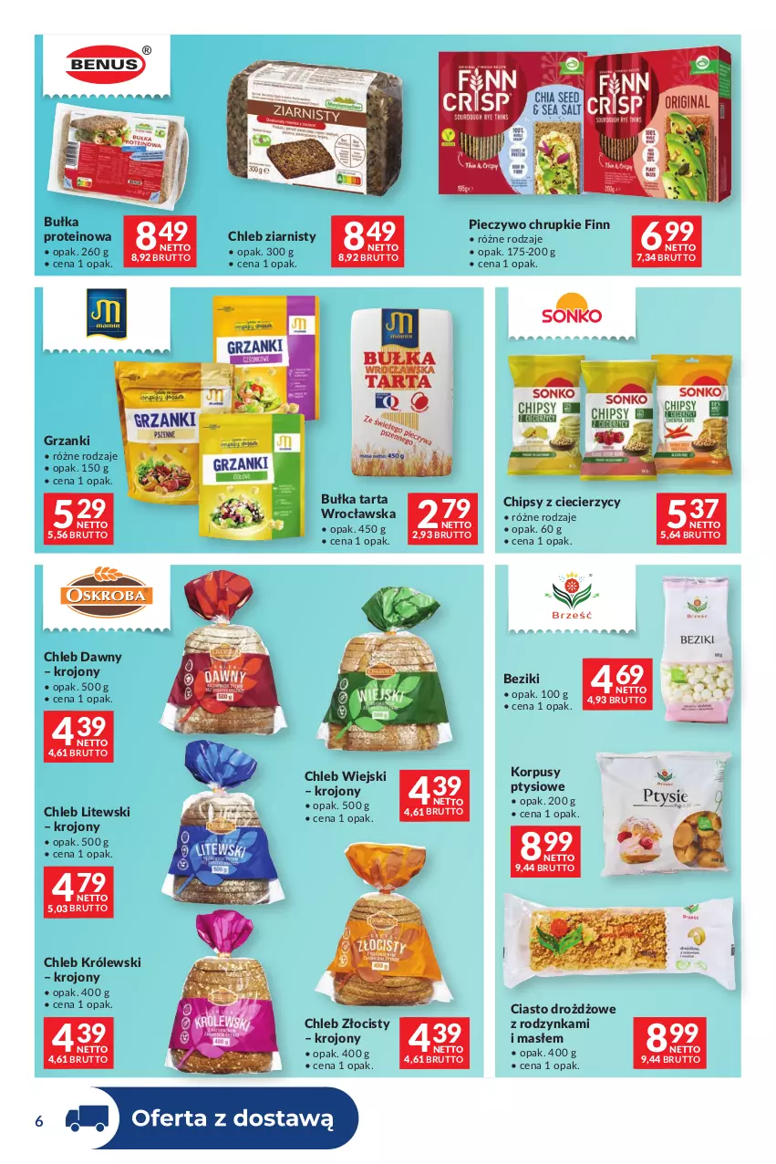 Gazetka promocyjna Makro - Dystrybucja do sklepów - ważna 04.08 do 31.08.2026 - strona 6 - produkty: Bułka, Bułka tarta, Chipsy, Chleb, Chrupki, Korpusy, Królewski, Piec, Pieczywo, Pieczywo chrupkie, Tarta