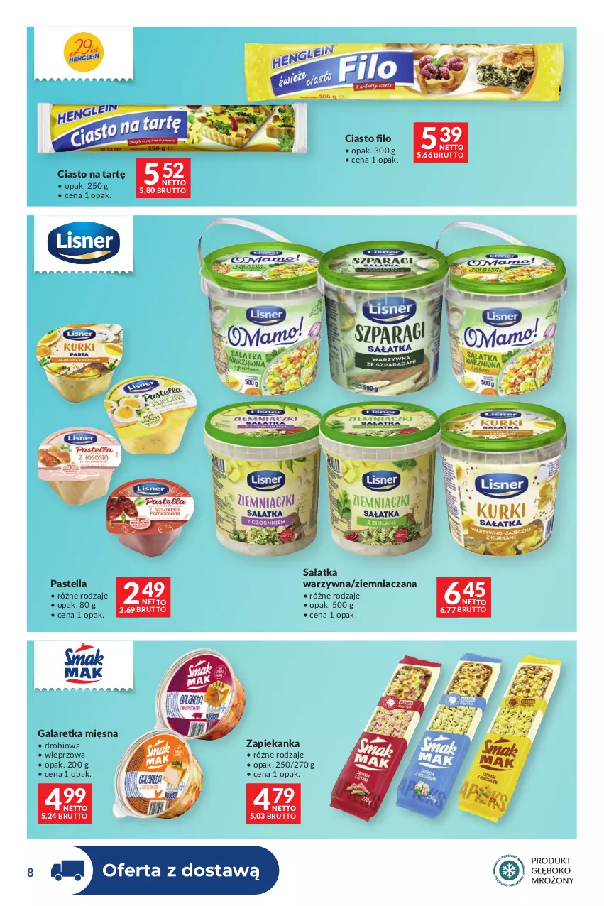 Gazetka promocyjna Makro - Dystrybucja do sklepów - ważna 04.08 do 31.08.2026 - strona 8 - produkty: Gala, Galaretka, Pastella, Sałat, Sałatka, Sałatka warzywna, Zapiekanka