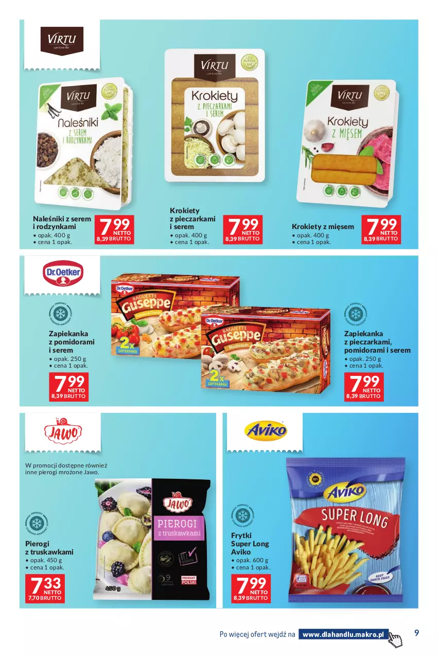 Gazetka promocyjna Makro - Dystrybucja do sklepów - ważna 04.08 do 31.08.2026 - strona 9 - produkty: Frytki, Krokiety, Naleśniki, Piec, Pieczarka, Pierogi, Ser, Zapiekanka