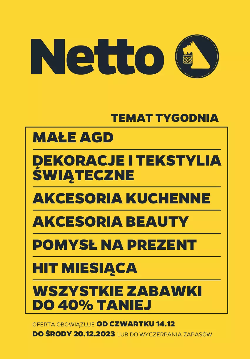 Gazetka promocyjna Netto - Akcesoria i dodatki - ważna 14.12 do 20.12.2023 - strona 1